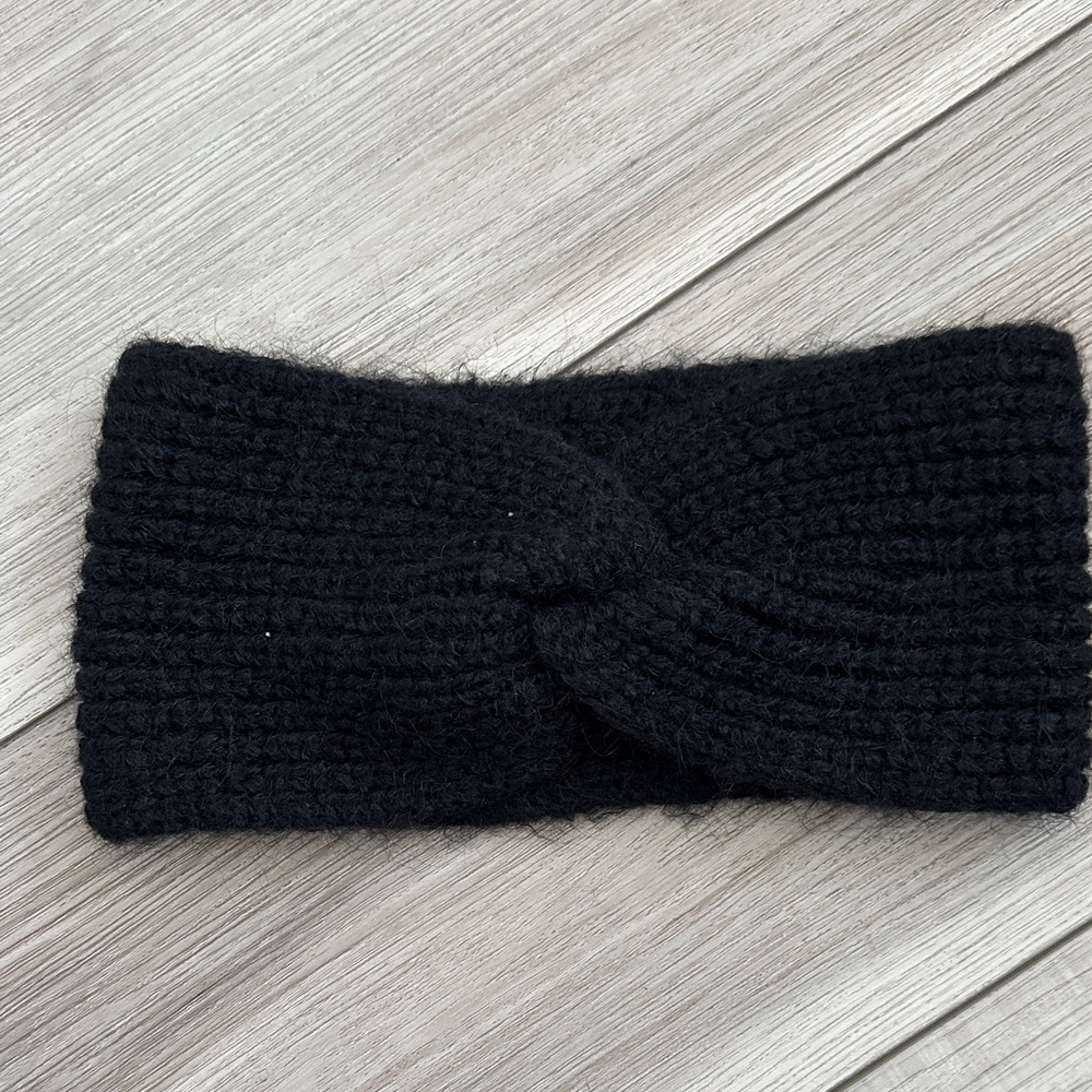 Zara Black Knit Headband